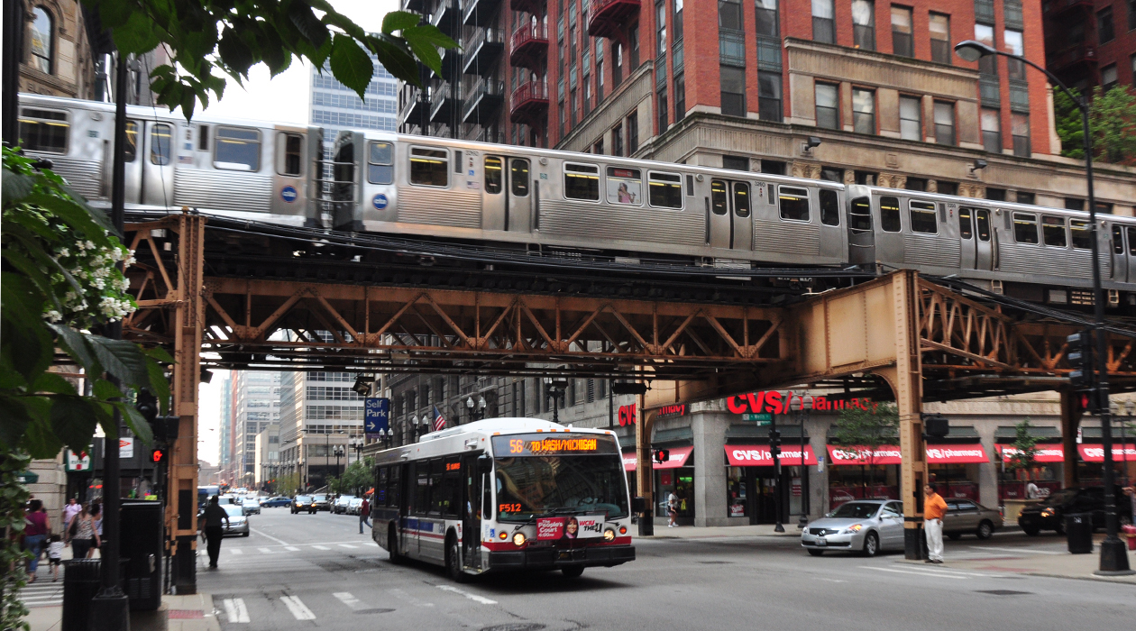 Public Bus Transportation Chicago Transport Informations Lane